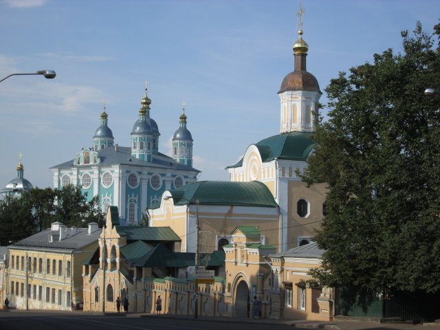 Вид на монастырский комплекс в Смоленске