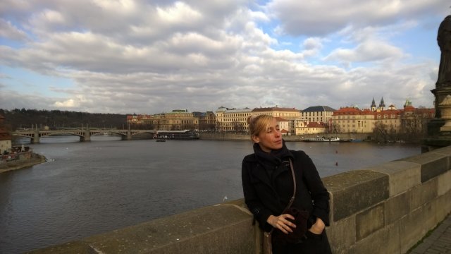 Прага на мосту