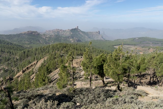 Вид с вершины вершины Пико-де-лас-Ньевес, Гран-Канария