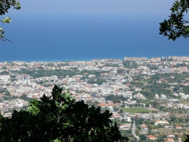 Вид с горы Филеримос, остров Родос, Греция