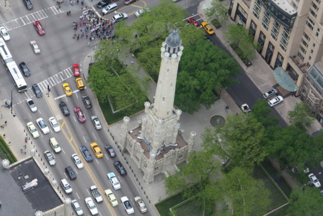 Водонапорная башня в Чикаго, США