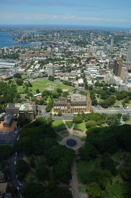 Вид на Сидней с башни AMP Tower