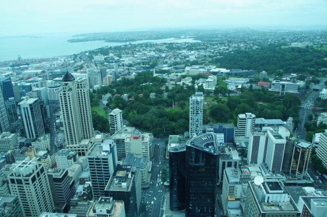 Вид с башни Sky Tower, Окленд, Новая Зеландия