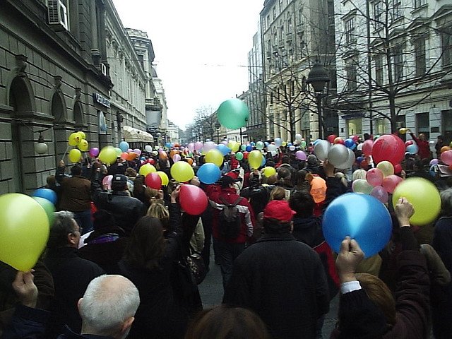 Празднование прихода весны в Белграде, Сербия