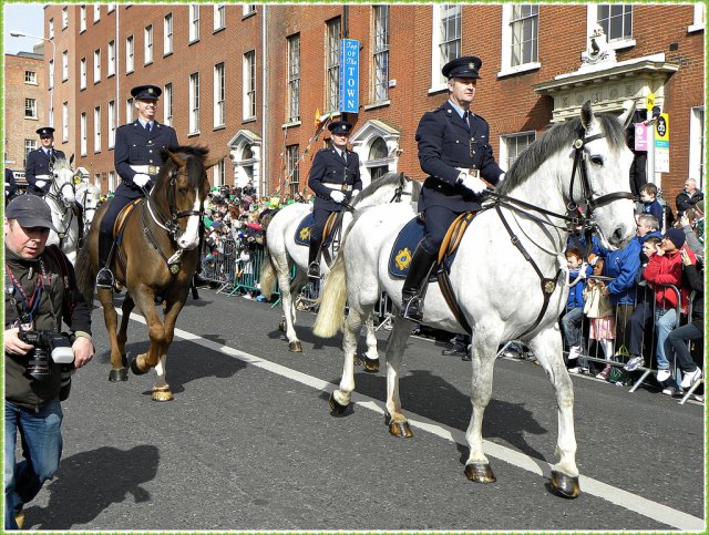 Празднование Дня памяти покровителя Ирландии, святого Патрика (Happy St. Patrick's Day), Дублин, Ирландия