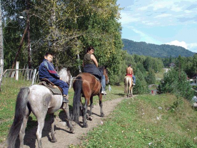 Начало конной тропы, Алтай