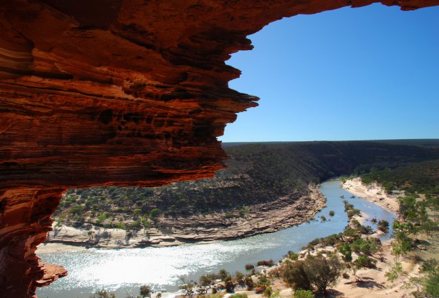 Скала Nature's Window в Национальном парке Калбарри, Австралия