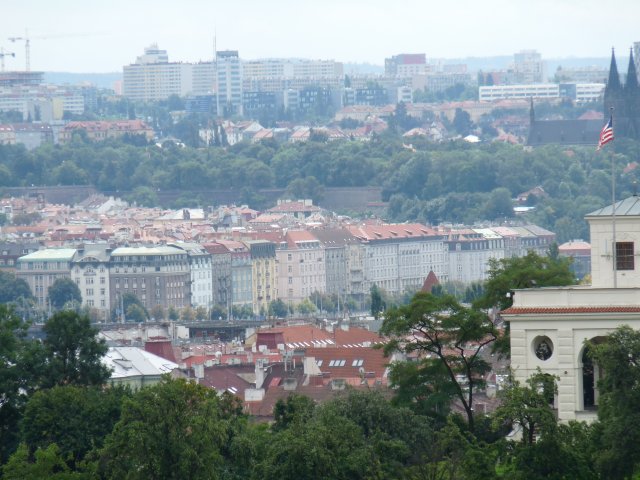 Вид на Прагу с обзорной площадки, Чехия