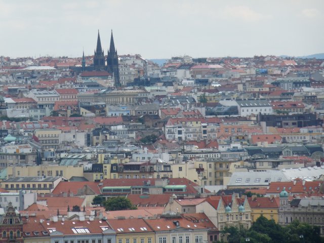 Вид на Прагу с обзорной площадки, Чехия