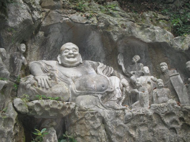 Смеющийся Будда, Храм Прибежища Души, Хуанчжоу