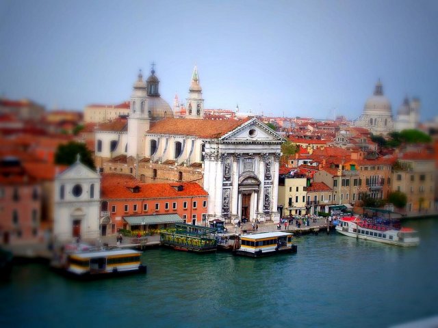 Венеция, Италия. Tilt-Shift