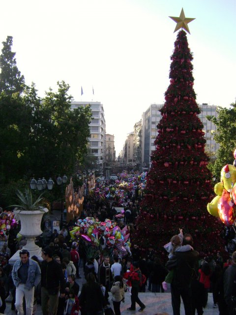Новый год в Афинах