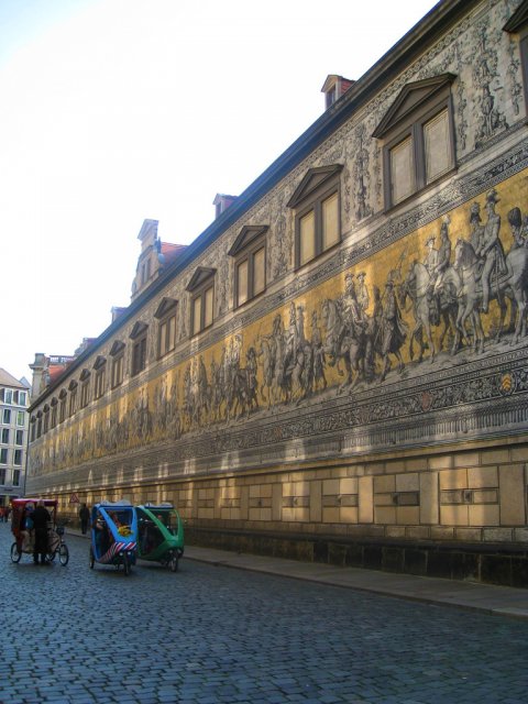 Панно Шествие князей, Дрезден