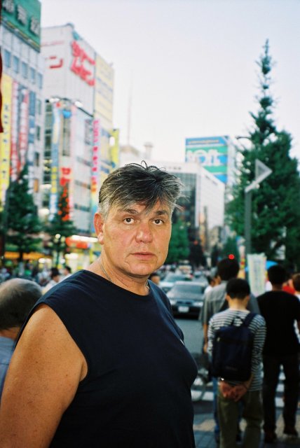 Николай Ващилин на улице Токио