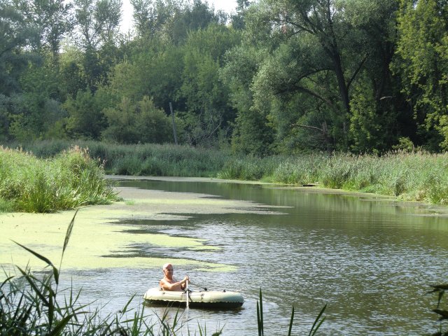 Река Сестра в посёлке Майданово. 30.07.2010.