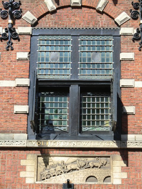 Окна домов старого Харлема.
